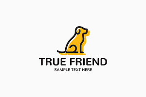 True Friend Pet Logo, a Branding & Logo Template by Falcon eye