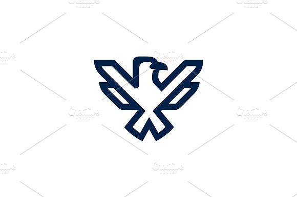 Modern eagle bird outline icon preview 2