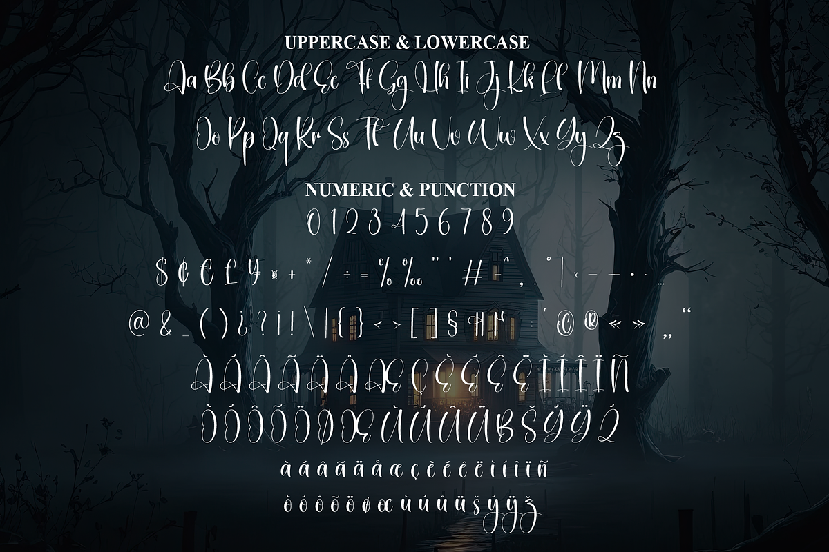 Haunted | Script Font, a Handwritten Font by Scratchones (Photo 7 of 9)