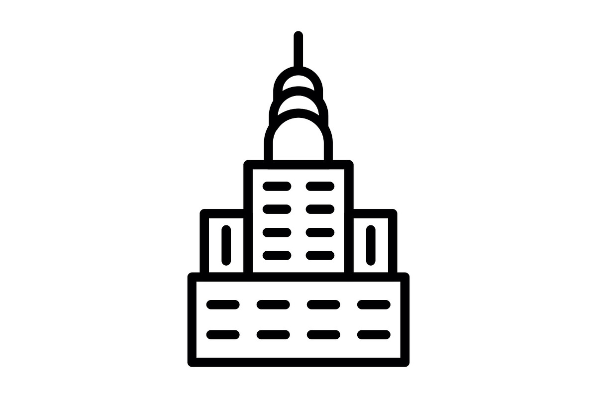 Chrysler Building Line Icon, an Icon by Pexelpy (Photo 1 of 2)