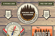 Hiking and Outdoor Patches/Stickers, a Branding & Logo Template by sivVector (Thumbnail 3 of 3)