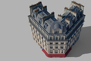 Parisian corner building, an Architecture 3D Model by happy brush (Thumbnail 5 of 11)