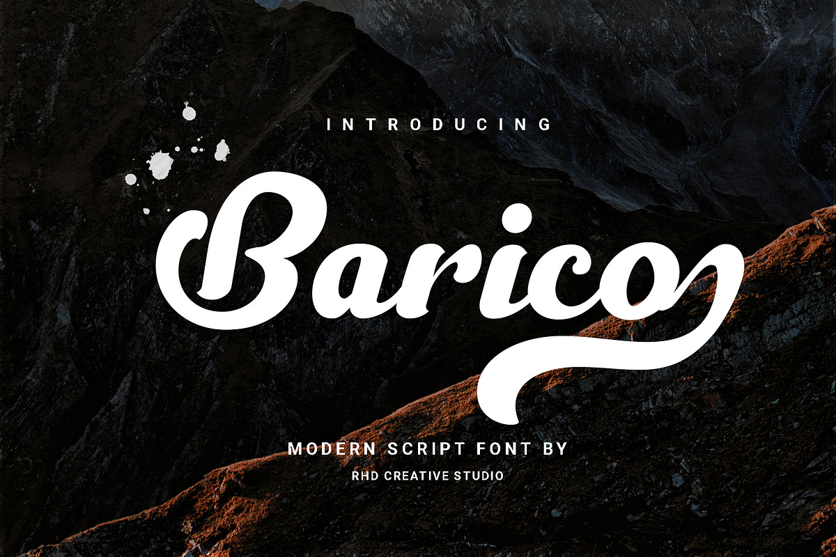 Barico - Modern Skript Font, a Script Font by RHD Creative Studio (Photo 1 of 11)