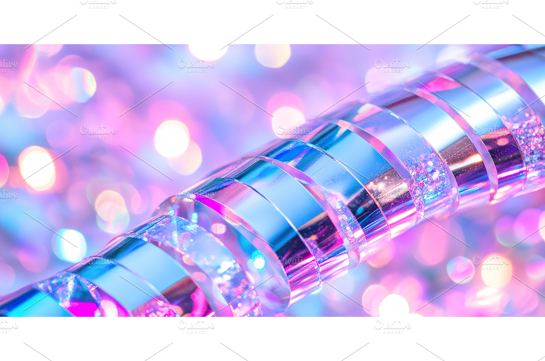 Shiny silver metallic spiral with, an Abstract Photo by Lermont51
