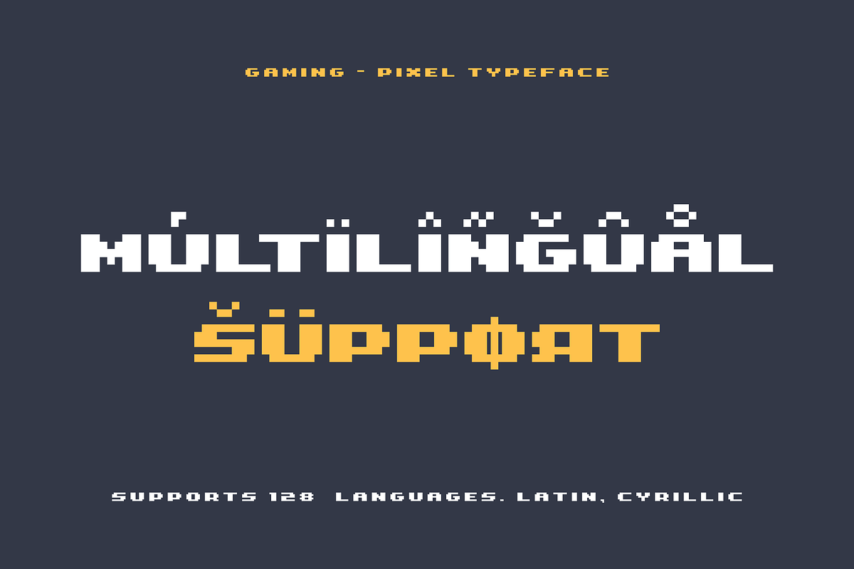 Gaming Pixel Typeface (52 Fonts)