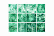 12 Emerald Green Watercolor Patterns, a Pattern Graphic by NorthWindPixels (Thumbnail 2 of 4)