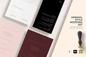 Minimal Style Wedding Set