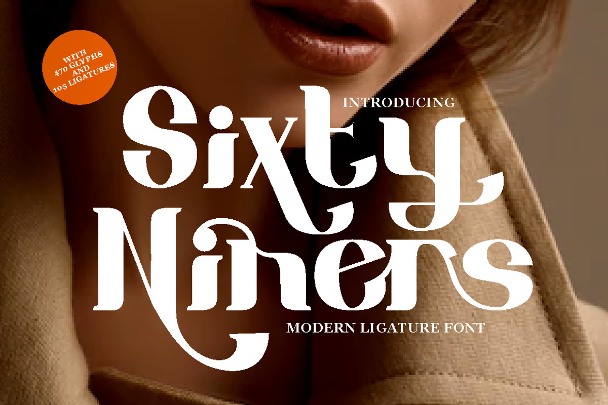Sixty Niners - Retro Display Font, a Sans Serif Font by PutraCetol Studio (Photo 1 of 12)