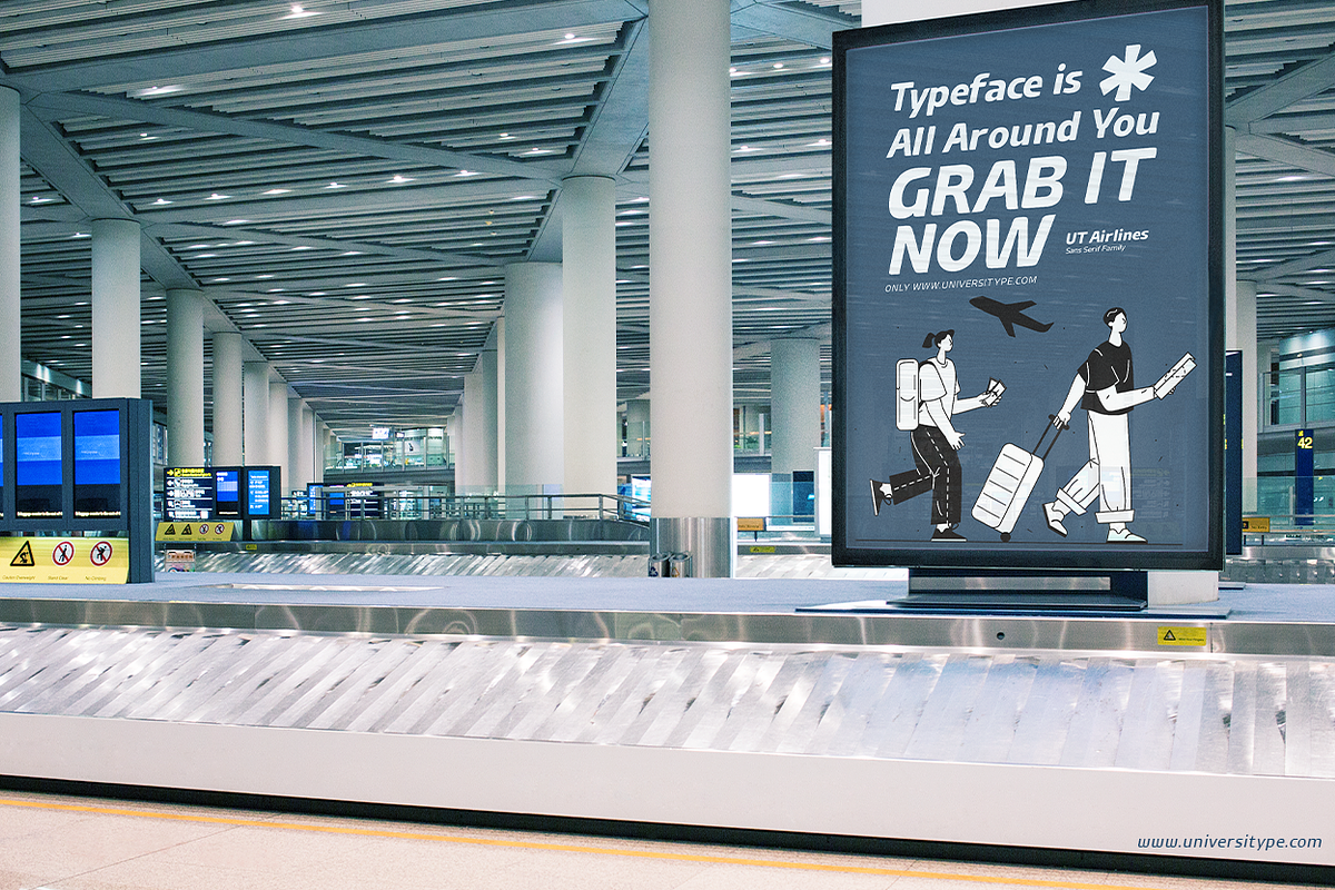 UT Airlines - Humanist Sans Serif, a Sans Serif Font by Universitype (Photo 8 of 12)