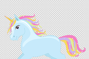 Magic Unicorn Set. EPS 20 PNG.