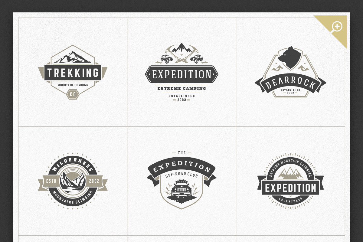 1000 Logos and Badges Bundle, a Branding & Logo Template by Vasya Kobelev (Photo 14 of 39)