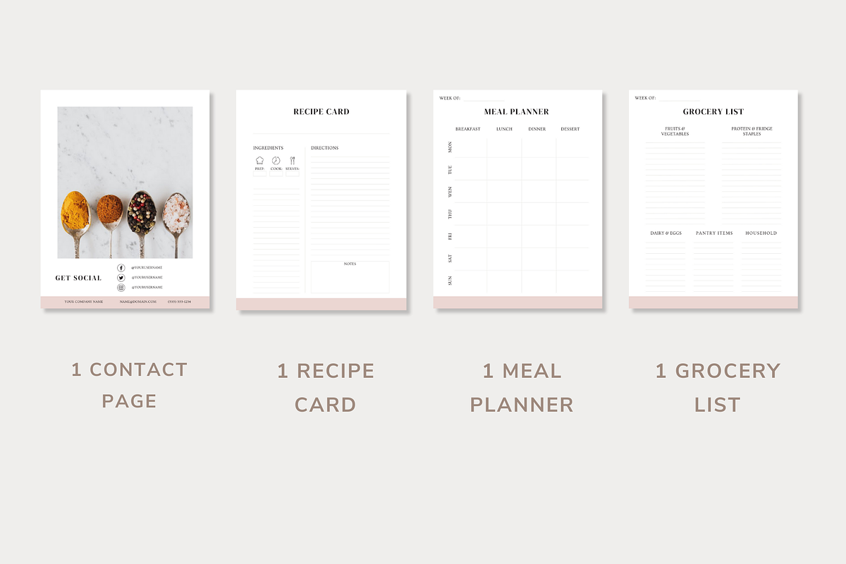Recipe Book Template CANVA, a Design Template by OrganizationOasisRo (Photo 6 of 10)