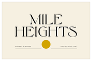 Mile Heights - Elegant Display Serif, a Serif Font by Surplus Type Co (Thumbnail 1 of 10)