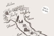Maps of The Italy and The France, an Illustration by TheMountBirdStudio (Thumbnail 2 of 2)