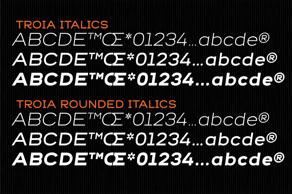Troia Font Family preview 3