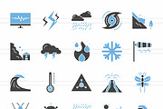 50 Disasters Blue & Black Icons, an Icon by IconBunny (Thumbnail 2 of 2)