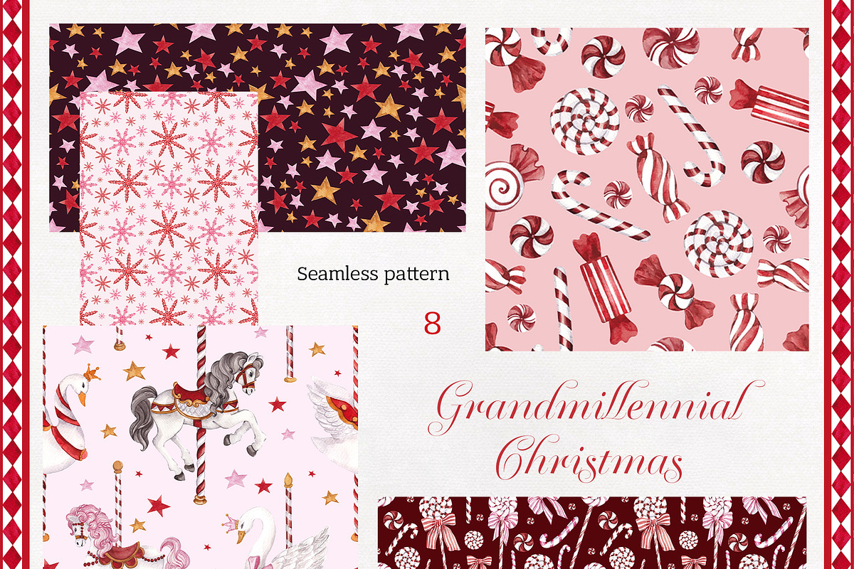 Grandmillennial Christmas graphic., an Object Graphic by ma_i_vi (Photo 7 of 9)