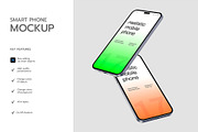 Realistic Floating Mobile Phone Mock, a Product Mockup by graphypix (Thumbnail 2 of 4)