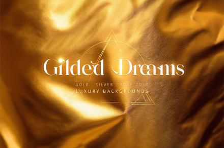 Gilded Dreams. Golden Backgrounds.