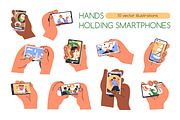 Hands hold phones with online videos, a Technology Illustration by Good Studio (Thumbnail 1 of 9)