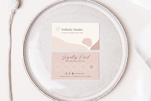 Esthetician Loyalty Card Template