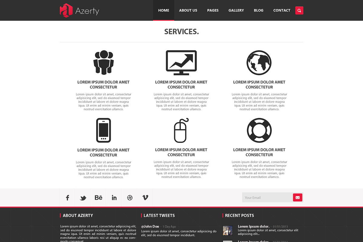 AZERTY - Multi-Purpose PSD Template, a Websites & App Template by ijja (Photo 4 of 5)