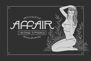 Affair Typeface & Graphics