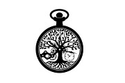 Steampunk Tree of Life Symbol Bundle, an Illustration by yasushie (Thumbnail 15 of 31)