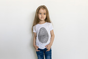 100 Kid's T-Shirt Mock-Up 2018 #22, a Shirt Mockup by Freeman Studio (Thumbnail 16 of 107)