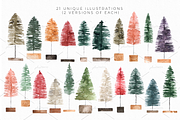 Watercolor bottlebrush trees, a Decorative Illustration by plaidGecko (Thumbnail 2 of 4)