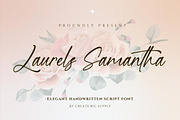 Laurels Samantha, a Handwriting Font by CreateBigSupply