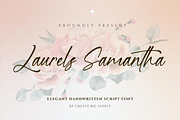 Laurels Samantha, a Handwritten Font by CreateBigSupply (Thumbnail 1 of 10)