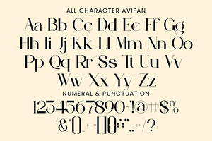 Avifan - Elegant Serif Font