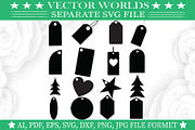 Gift tag Svg, Gift, Tag Svg, an Object Graphic by VectorWorlds (Thumbnail 1 of 3)