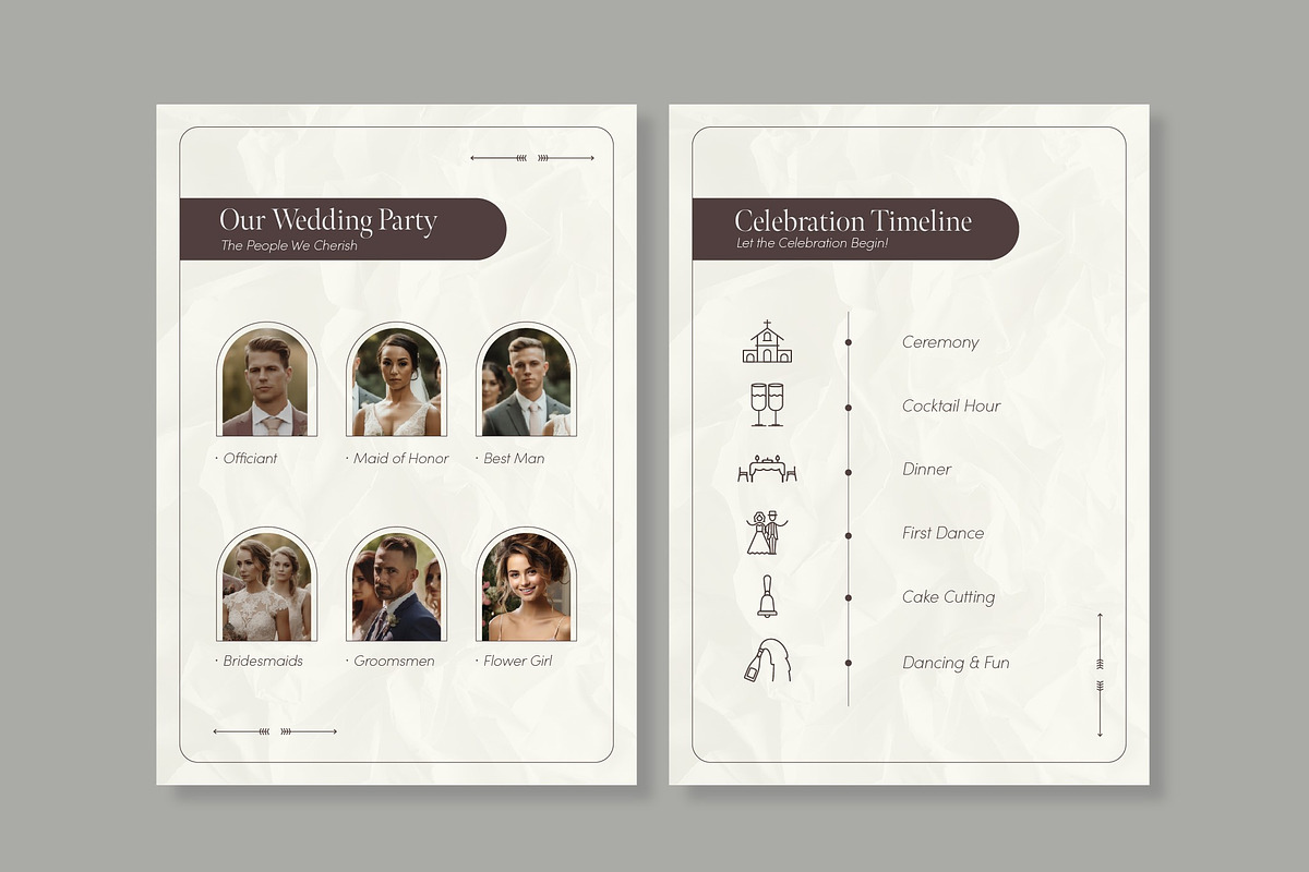 Elegant Wedding Program A5, a Templates & Theme by studiogstock (Photo 4 of 5)