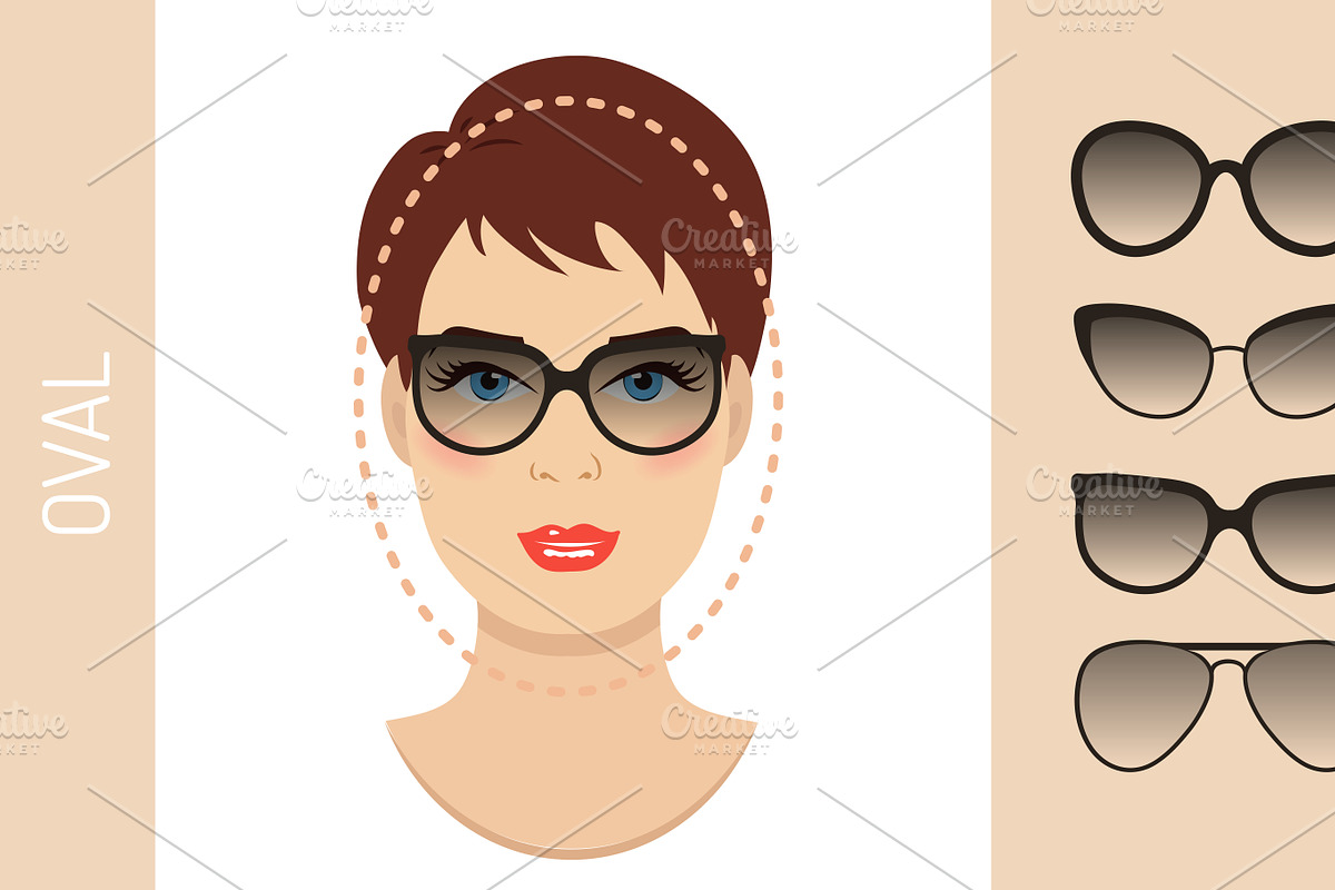 Woman sunglasses shapes. 9 sets., a Decorative Illustration by Cheremuha (Photo 4 of 4)