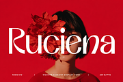 Ruciena Modern Elegant Display Font, a Sans Serif Font by Rasio Studio (Thumbnail 1 of 10)
