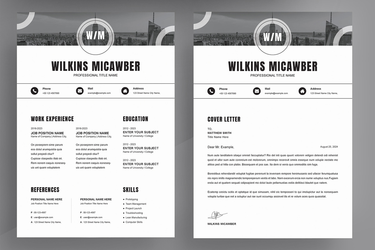 CV Template, a Resume Template by ContestDesign (Photo 2 of 2)