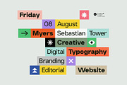 Ferom, a Sans Serif Font by vuuuds (Thumbnail 2 of 12)