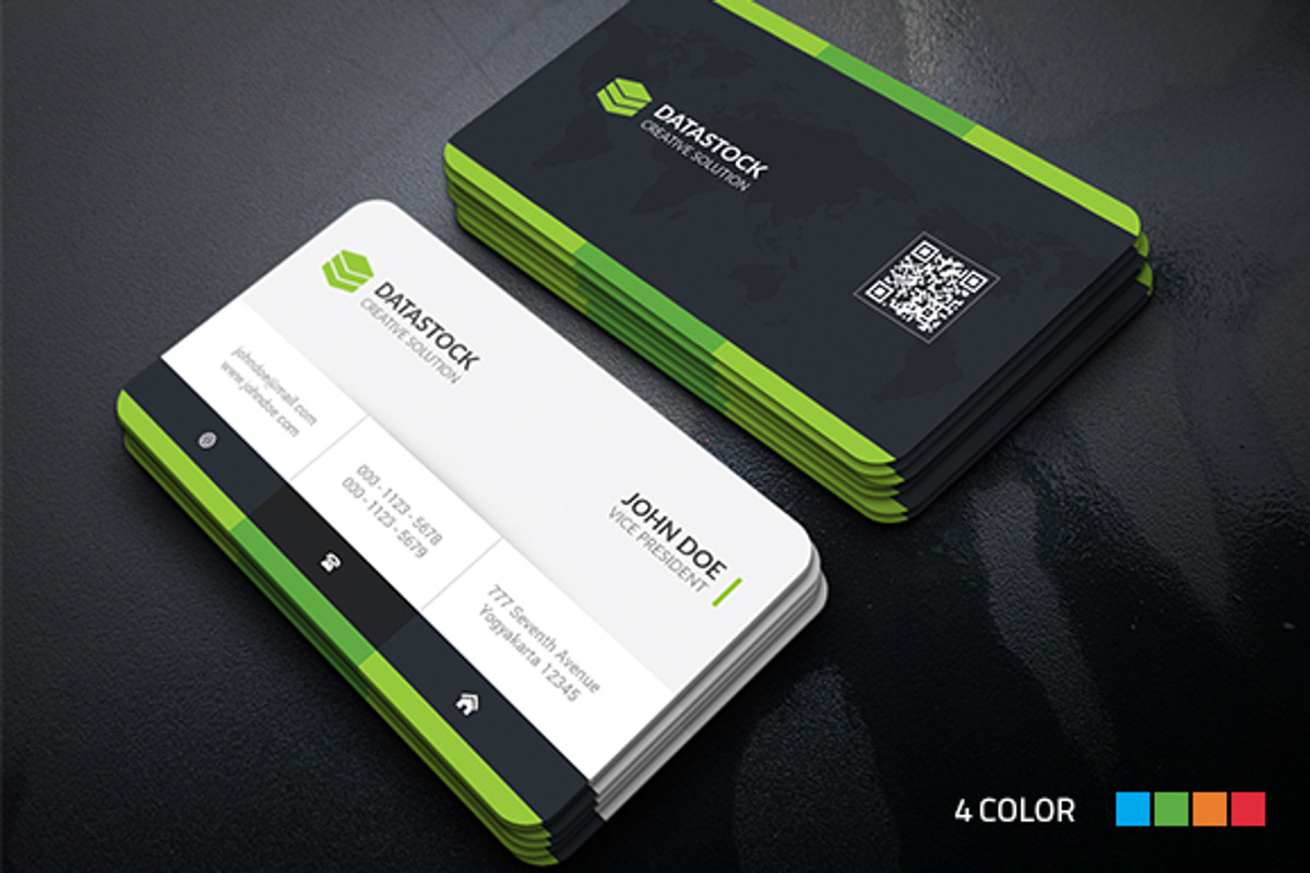 Modern Corporate Business Card, a Business Card Template by InfinityArt (Photo 1 of 4)
