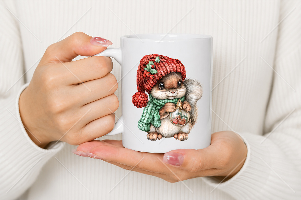 Christmas Animals Clipart Bundle, a Seasonal Illustration by Canvas Craft (Photo 9 of 10)