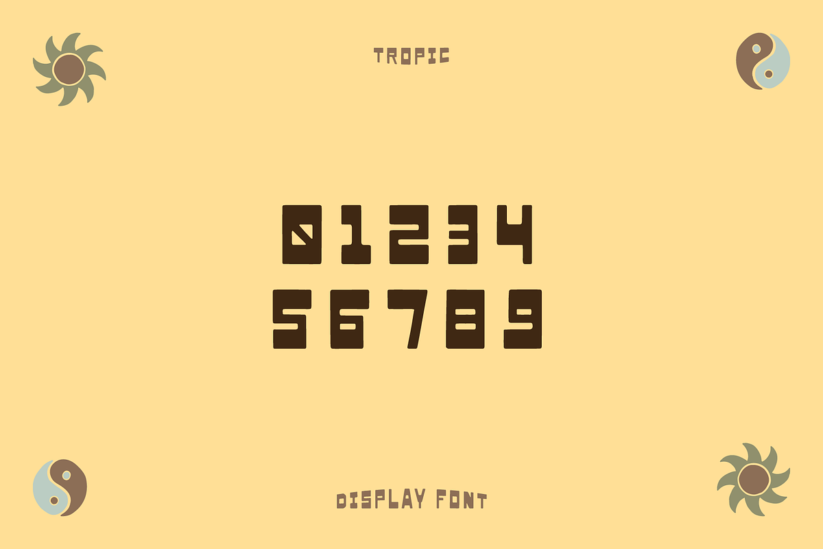 Tropic Display Font, a Sans Serif Font by Studio Alexander (Photo 4 of 7)