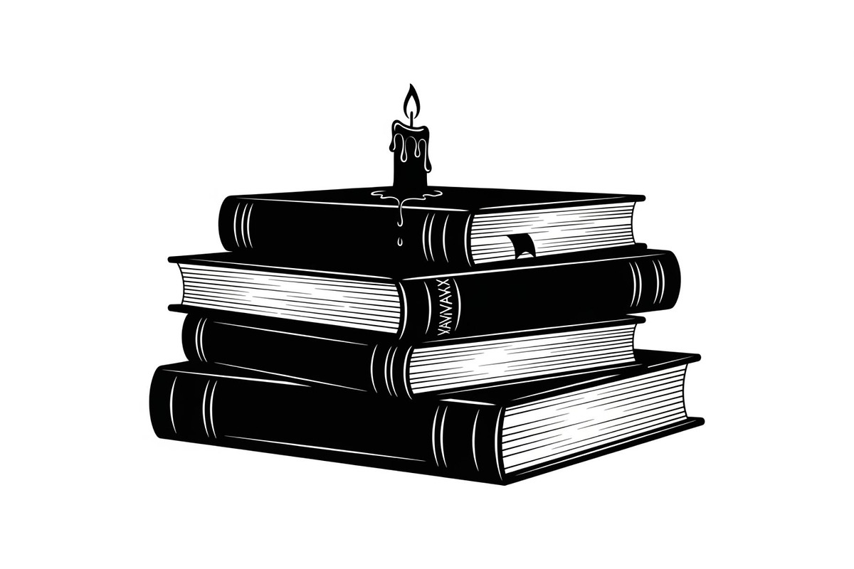 Vintage Book Stack Candle Bundle, an Illustration by jahid234 (Photo 2 of 31)