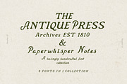 Antique Font Family Rustic Serif Duo, a Handwritten Font by Laras Wonderland (Thumbnail 1 of 18)