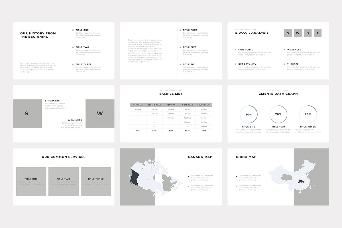 Boneti Minimalist PowerPoint, a Presentation Template by slidequest (Photo 9 of 18)