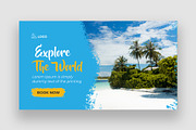 Travel Youtube Thumbnail Bundle, a Social Media Template by Shahjahangdb1 (Thumbnail 12 of 21)