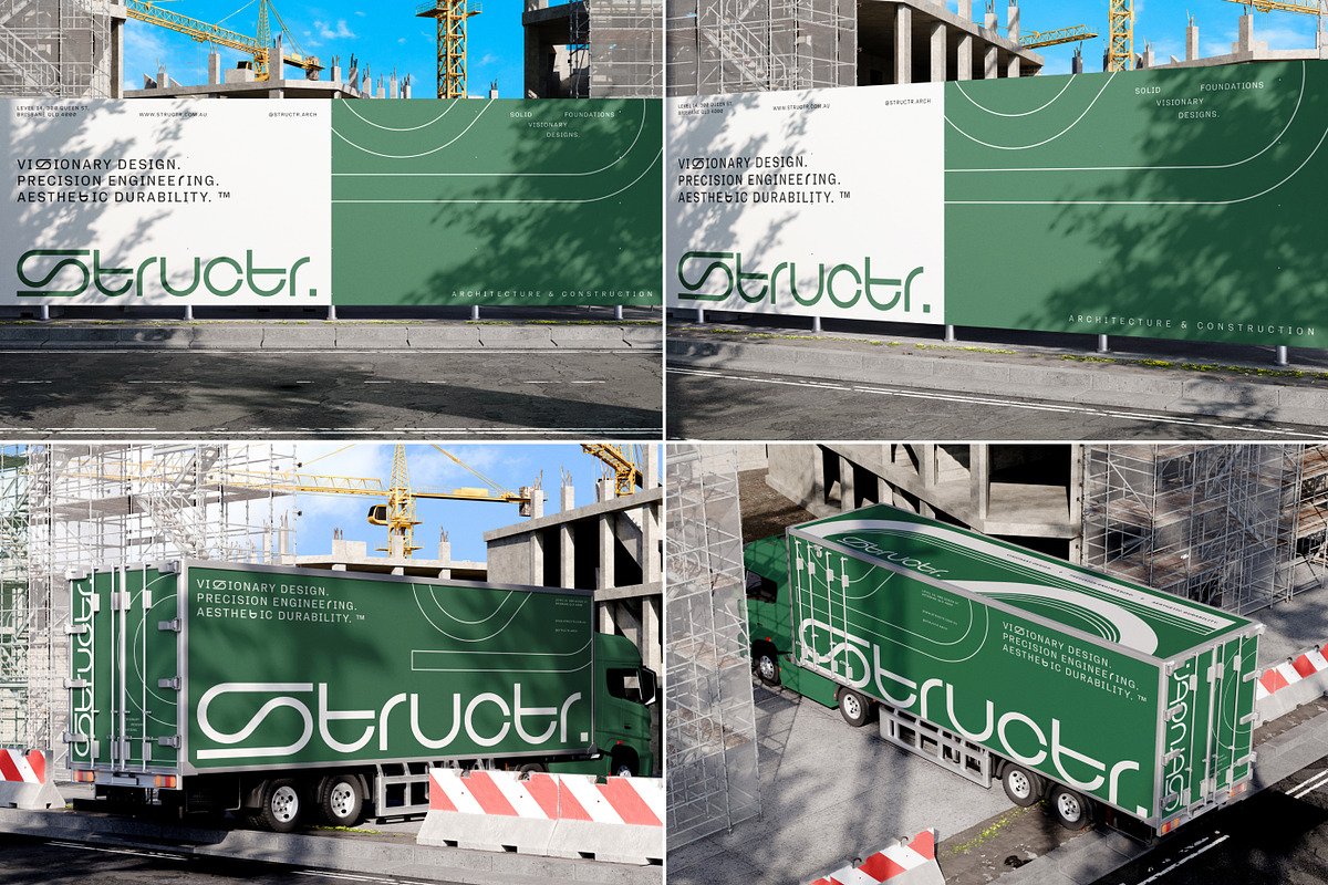 40 Construction Site Branding Mockup, an Advertising Mockup by Vitora Mockup (Photo 3 of 11)