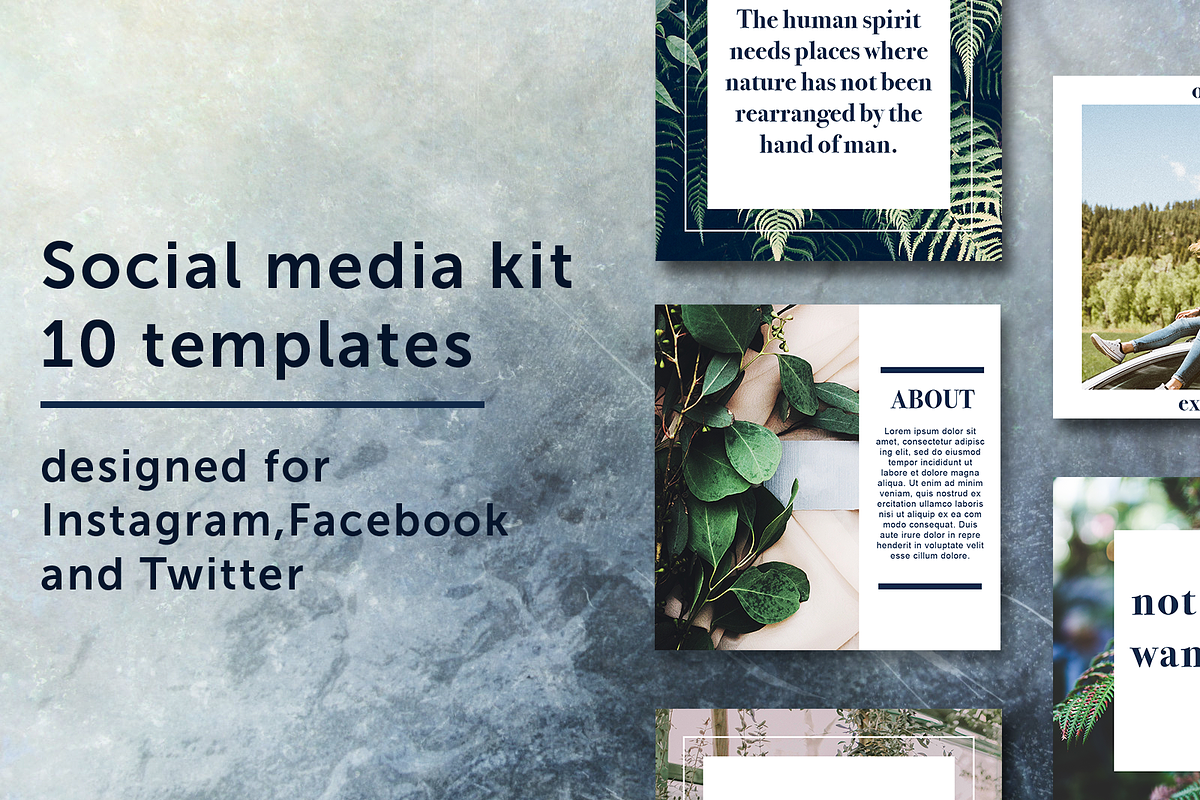 Social Media Kit, a Websites & App Template by maudemilie (Photo 1 of 4)
