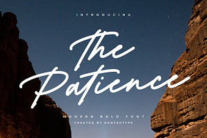 The Patience Modern Bold Font