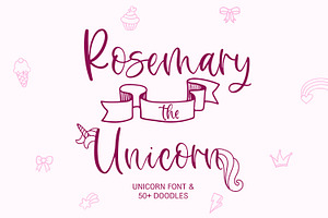 Rosemary The Unicorn Script Font